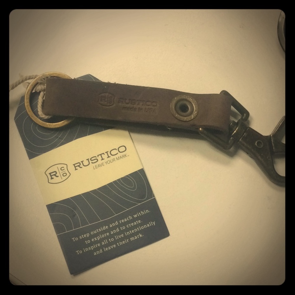 Rustico Made in USA Super Loop leather keychain